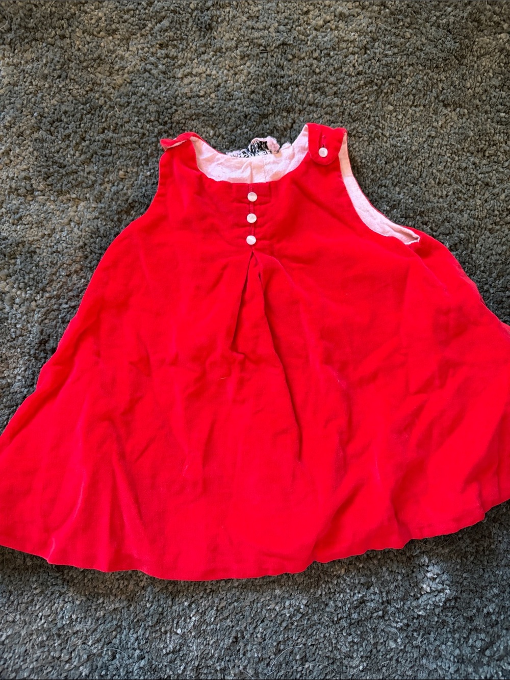 Vintage Bright Red Girls Sleeveless A-Line Camisole